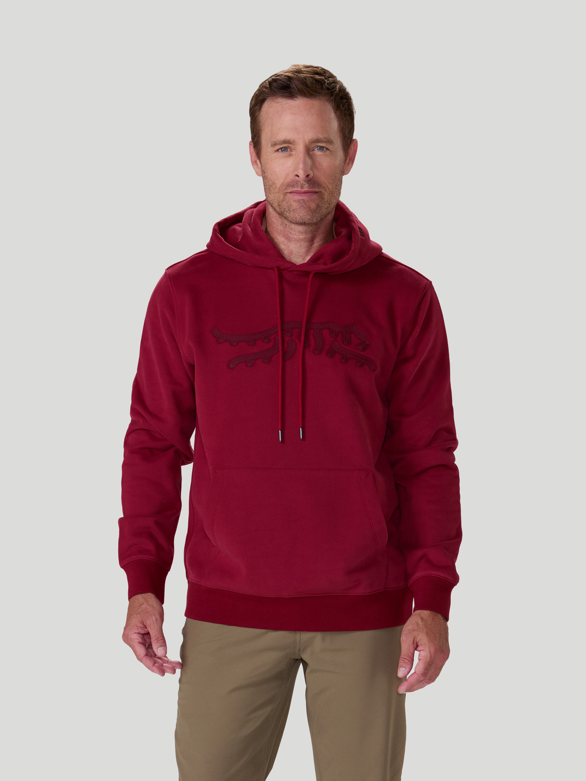 Icon Chain Stitch Hoodie | Sun Day Red