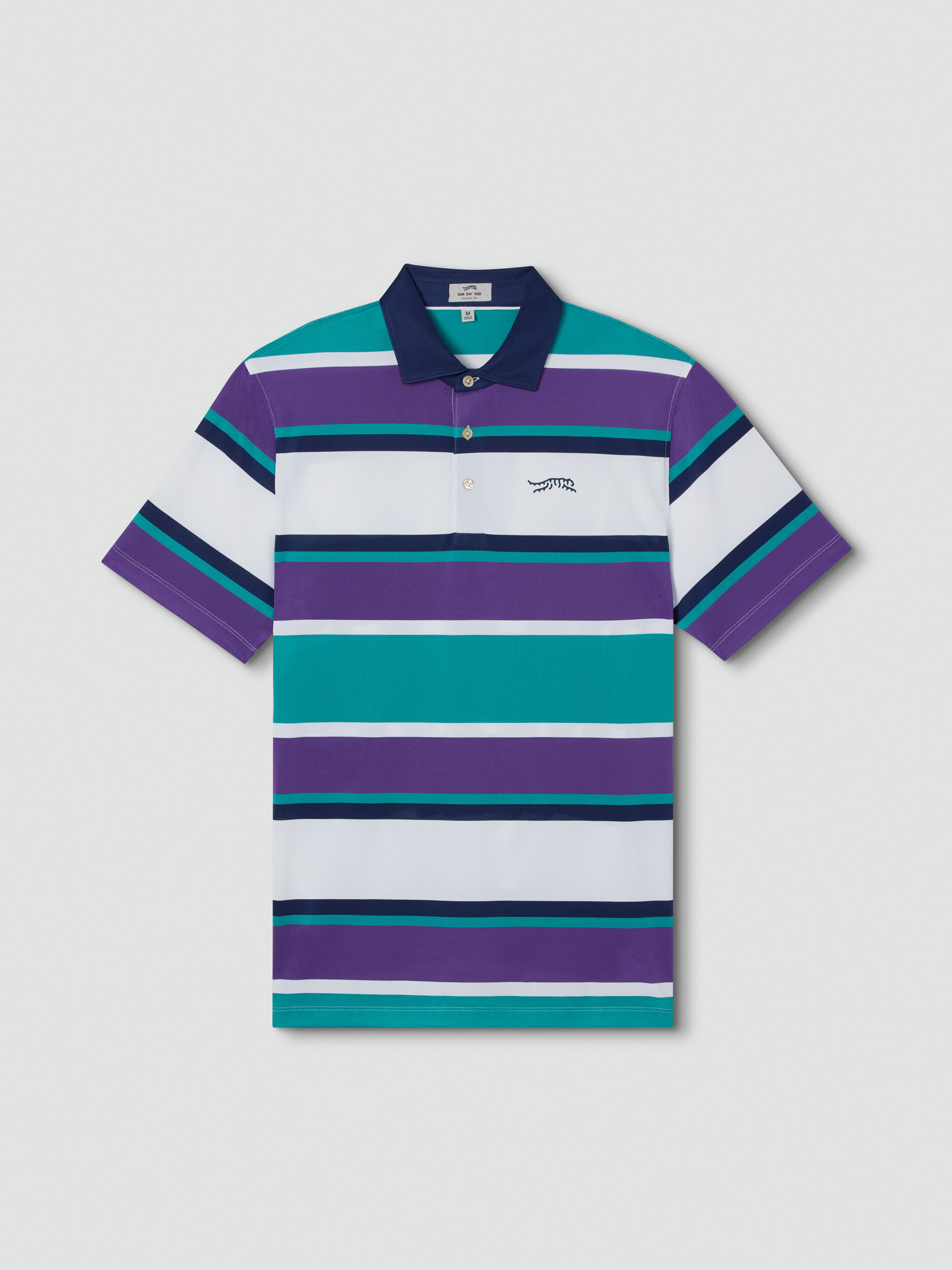 Stripe Polo II | Sun Day Red
