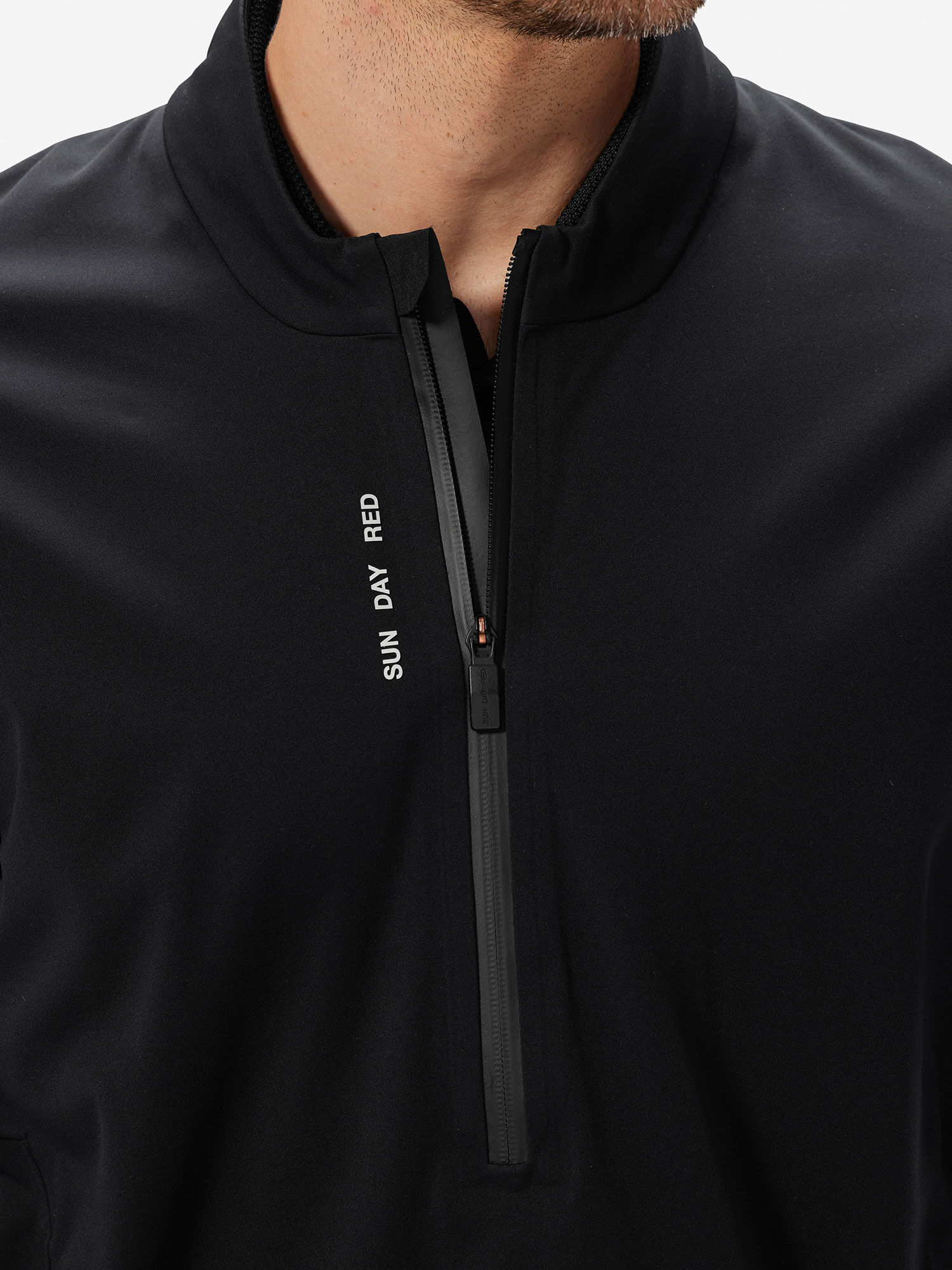 Half zip rain coat top