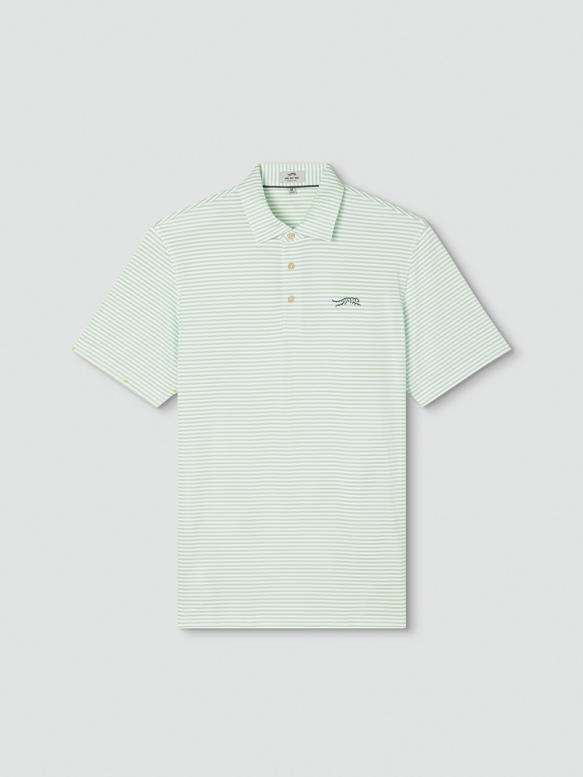 Pioneer Pique Stripe II Polo | Sun Day Red
